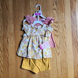 TOMMY BAHAMA Mix and Match Set | 4 Pieces | Girl's 12 Months | Shorts | Ruffle